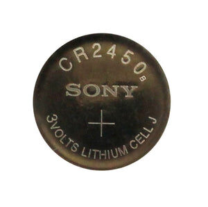 MuRata CR2450 610mAh 3V Lithium Primary (LiMnO2) Coin Cell Watch Battery - 1 Piece Tear Strip, Sold Individually
