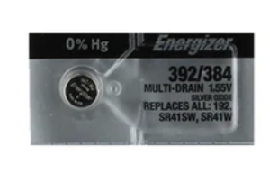 Energizer392  384 Silver Oxide 192 SR41SW SR41W 1pc (Each)