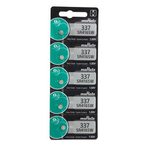 Sony/MuRata SR416SW 337 8.3mAh 1.55V Silver Oxide Watch Battery - 1 Piece Tear Strip, Sold Individually