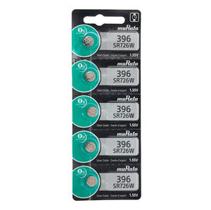 Sony/MuRata SR726W 396 35mAh 1.55V Silver Oxide Watch Battery - 1 Piece Tear Strip