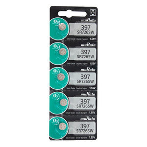 Sony/MuRata SR726SW 397 35mAh 1.55V Silver Oxide Watch Battery - 1 Piece Tear Strip