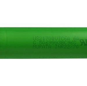 Murata VTC6A INR 21700 4100mAh 3.6V High-Drain 40A Lithium Ion (Li-Ion) Unprotected Flat Top Battery - Boxed