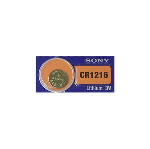 MuRata CR1216 30mAh 3V Lithium Primary (LiMnO2) Coin Cell Watch Battery - 1 Piece Tear Strip, Sold Individually