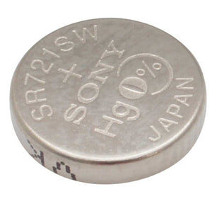 MuRata SR721SW 362 24mAh 1.55V Silver Oxide Watch Battery - 1 Piece Tear Strip