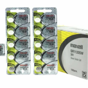 MaxellSR1120SW 381 55mAh 1.55V Silver Oxide Button Cell Battery - Hologram Packaging - 1 Piece Tear Strip, Sold Individually
