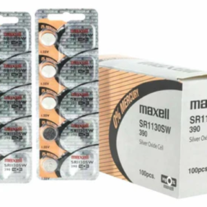 MaxellSR1130SW 390 83mAh 1.55V Silver Oxide Button Cell Battery - Hologram Packaging - 1 Piece Tear Strip, Sold Individually