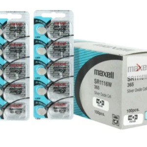 MaxellSR1116W 365 25mAh 1.55V Silver Oxide Button Cell Battery - Hologram Packaging - 1 Piece Tear Strip, Sold Individually