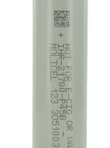 Molicel P45B INR 21700 4500mAh 3.6V High-Drain 45A Lithium Ion (Li-Ion) Unprotected Flat Top Battery
