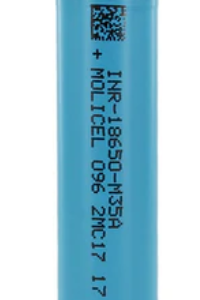 Molicel M35A INR 18650 3500mAh 3.6V High-Drain 10A Lithium Ion (Li-Ion) Unprotected Flat Top Battery