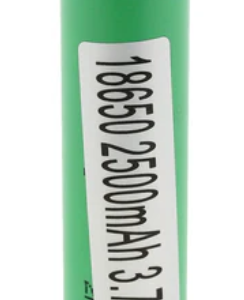 Samsung 25R INR 18650 2500mAh 3.6V Unprotected High-Drain 20A Lithium Ion (Li-ion) Flat Top Battery - Bulk